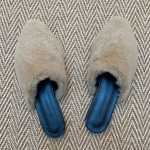 Jenny Kayne Tan Fuzzy Mules